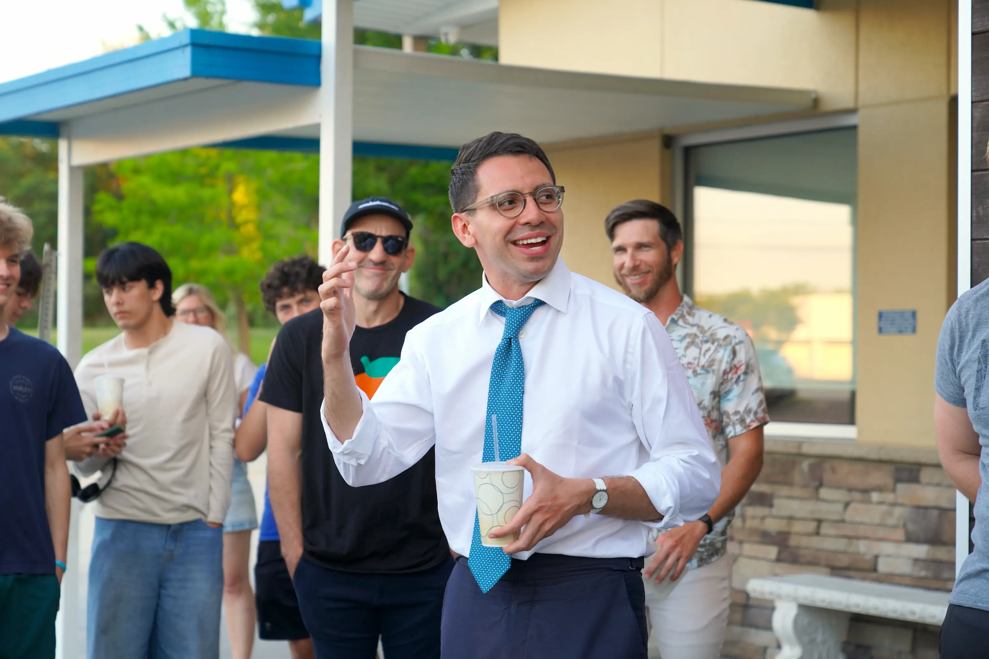 Supporters gather for the St. Augustine campaign event.