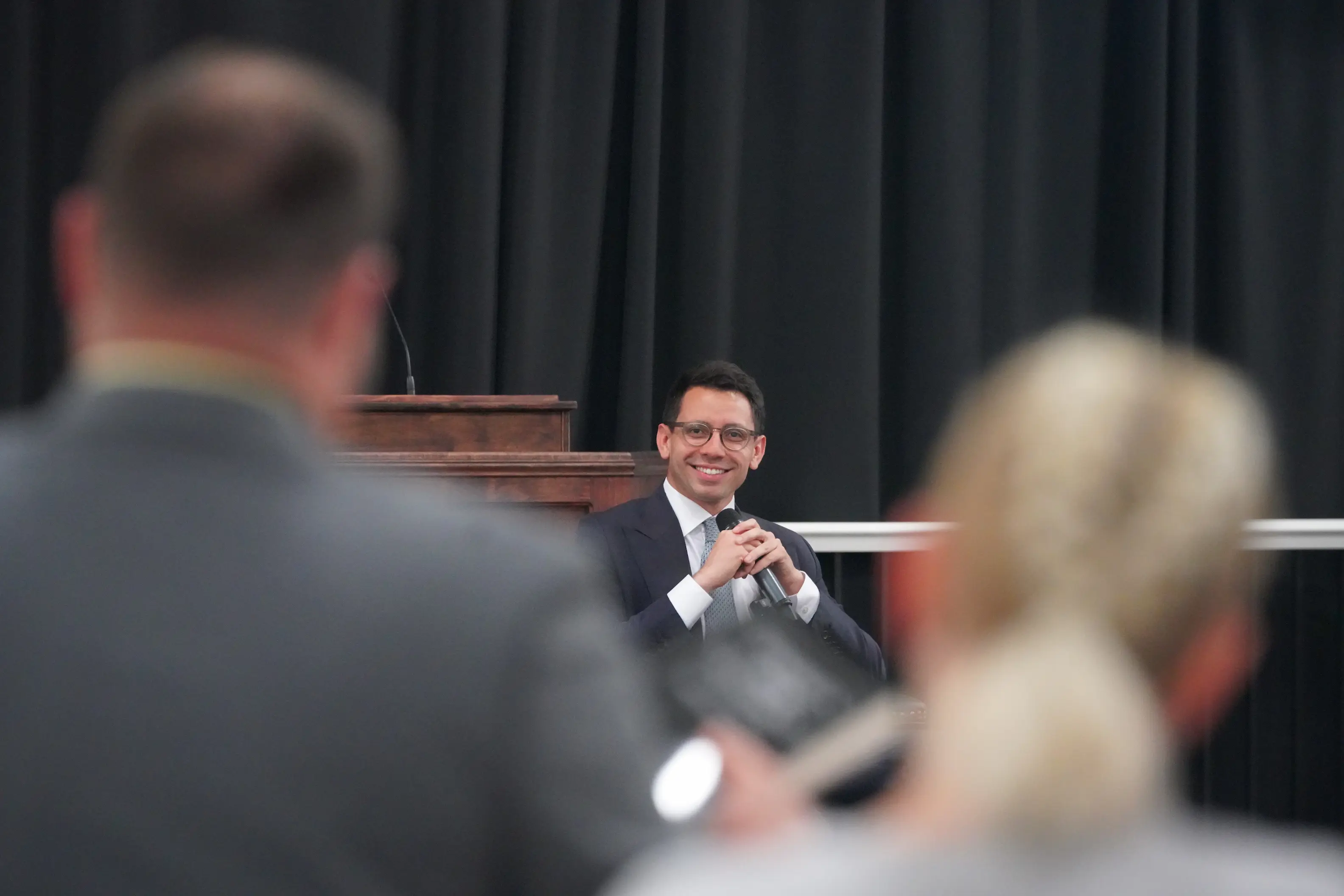 Escambia County attendees listen during the church forum.